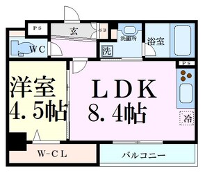 ヴィルブーケ天満橋の物件間取画像